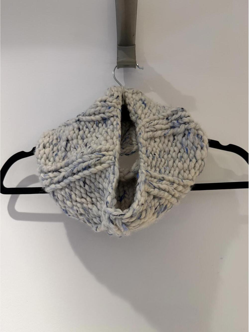 Hand Knit Chunky 100% Wool Infinity Scarf